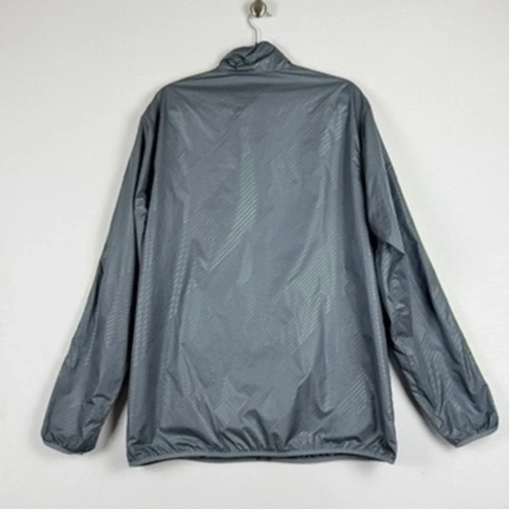 Adidas‎ Windbreaker Mens Large Grey Portland Timbers Soccer MLS Neon Fan Gear